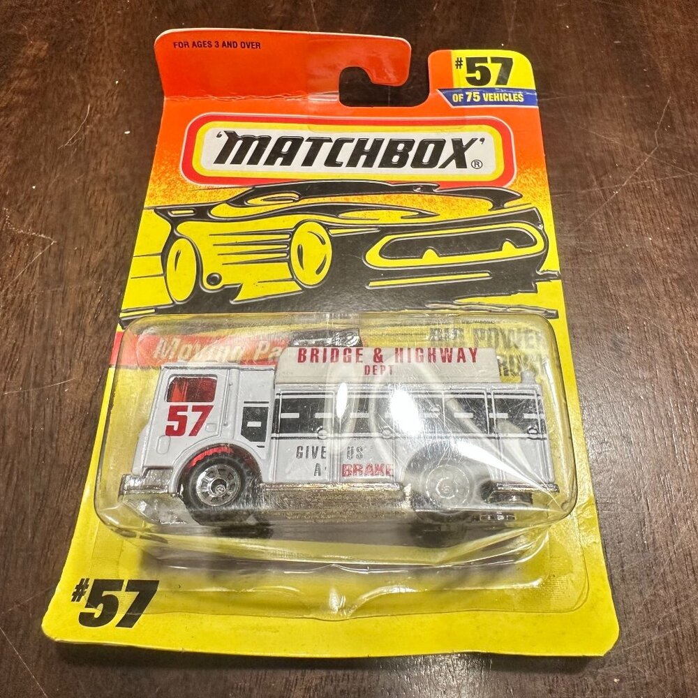 Matchbox Big Power Truck Bridge & Highway Dept Fire Truck Die Cast